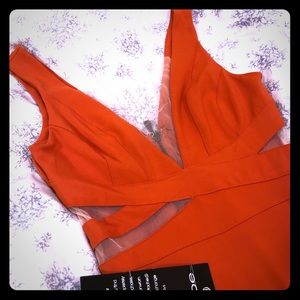 Bebe Orange Night Out Dress